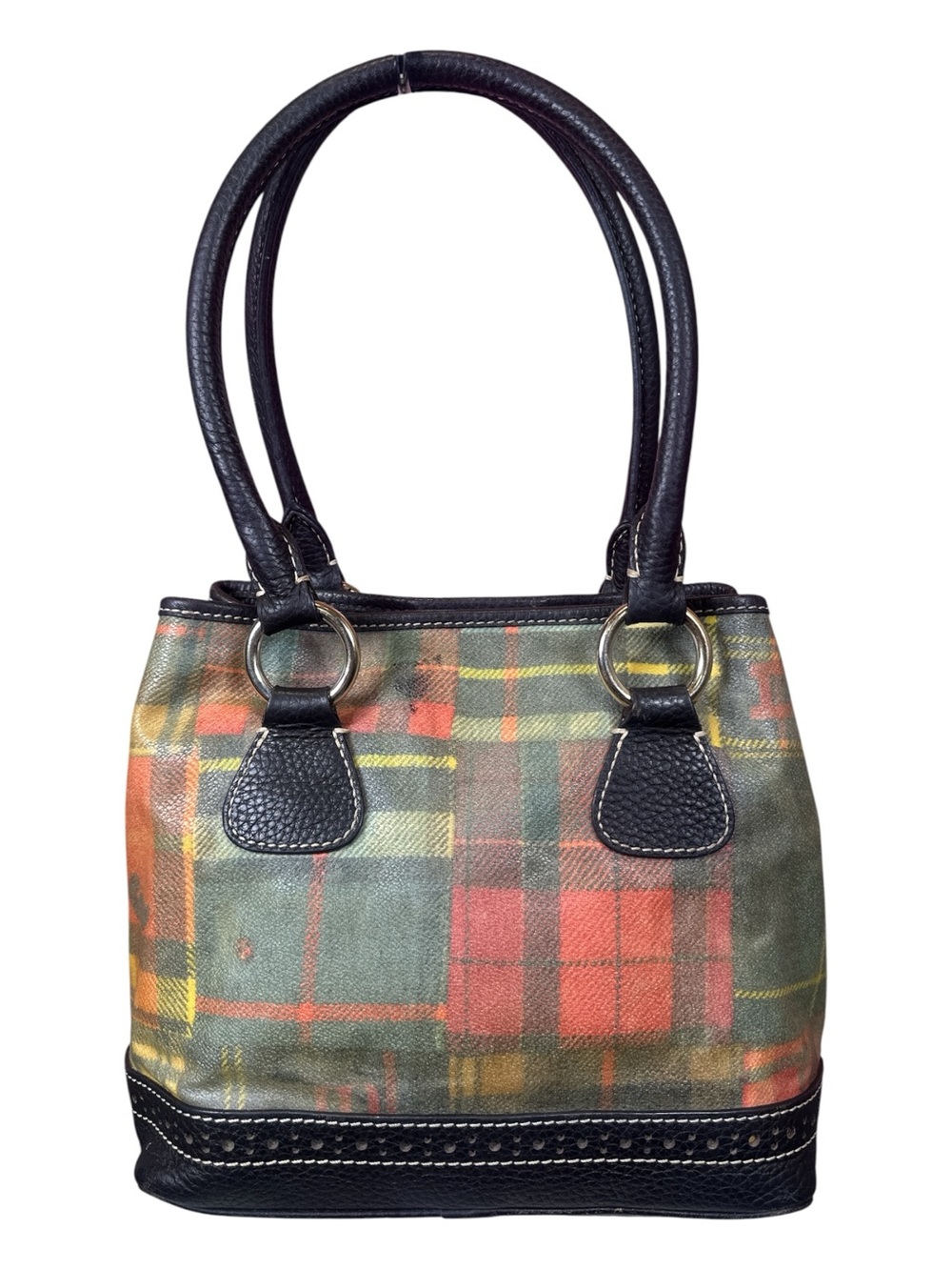 Dooney & Bourke Vintage Ladybug Picnic Madras Hobo Bag - Picture 3 of 17